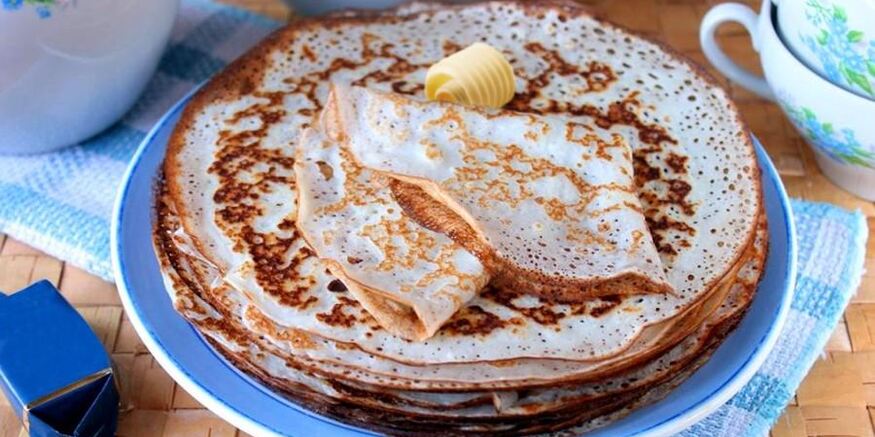 Рецепт тонких заварных блинов на кефире