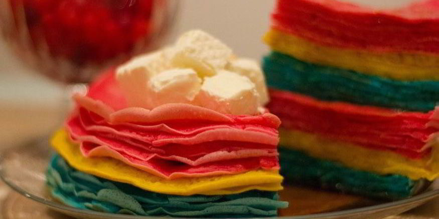 Рецепт цветных блинчиков