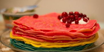 цветные блинчики