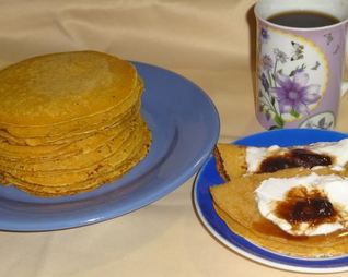 Тыквенные блинчики