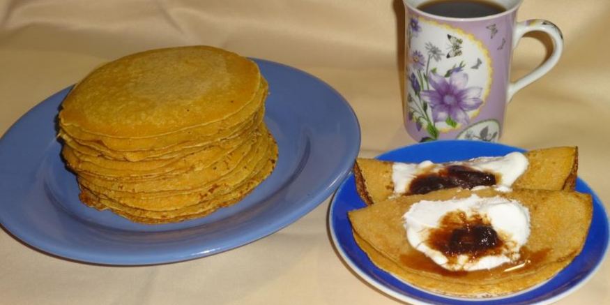 Рецепт тыквенных блинчиков