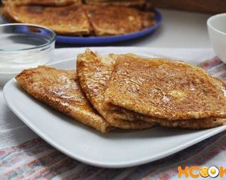 Заварные блины на кефире