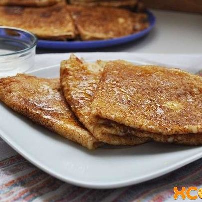 Заварные блины на кефире