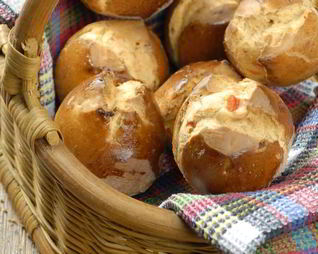 Булочки с рикоттой и сладким красным перцем