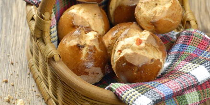 Рецепт булочек с рикоттой и сладким красным перцем