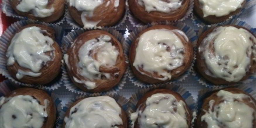 Рецепт булочек с яблоками и корицей