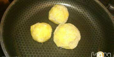 картофельные булочки с плавленным сыром