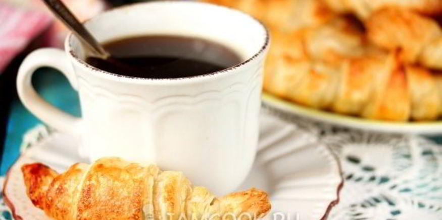 Рецепт круассанов из готового слоеного теста