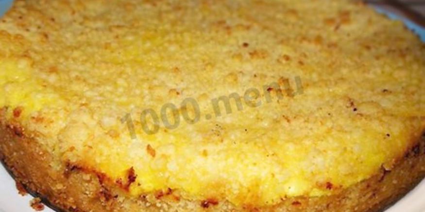 Рецепт ленивой ватрушки с творогом