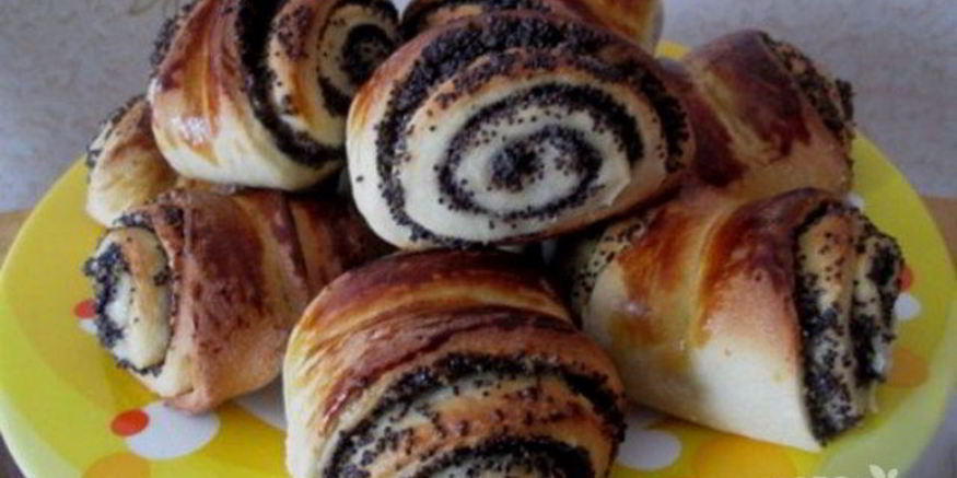 Рецепт маковых булочек