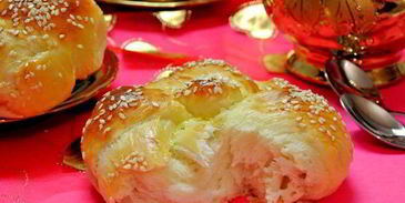 сдобные булочки с кунжутом