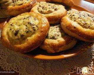 Ватрушки с творогом и шоколадом