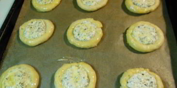 ватрушки с творогом и шоколадом