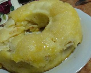 Яблочно-банановая ватрушка