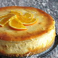 Рецепт Апельсинового чизкейка с соусом манго