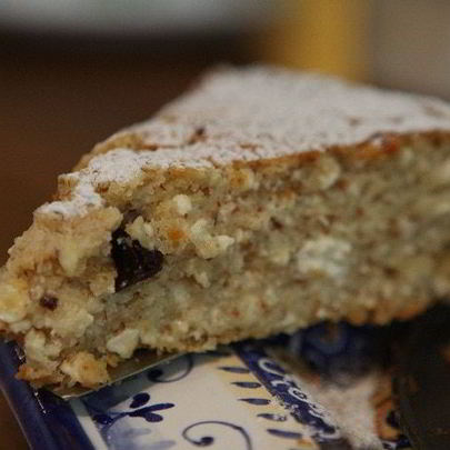 Австрийский чизкейк с миндалем и изюмом