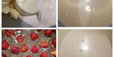 чизкейк без выпечки с клубникой