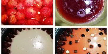 чизкейк без выпечки с клубникой