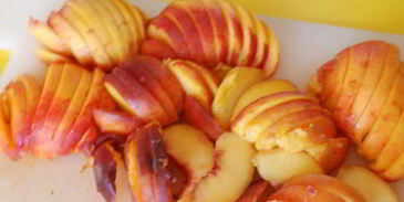 чизкейк персики в облаках