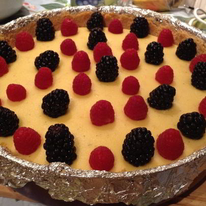 Чизкейк с белым шоколадом и сливками