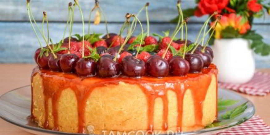 Рецепт чизкейка с вишней