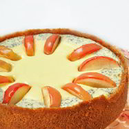 Рецепт Чизкейка с яблоками и маком