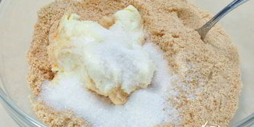 чизкейк с яблоками и маком