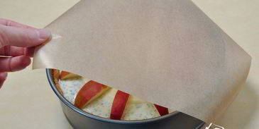 чизкейк с яблоками и маком