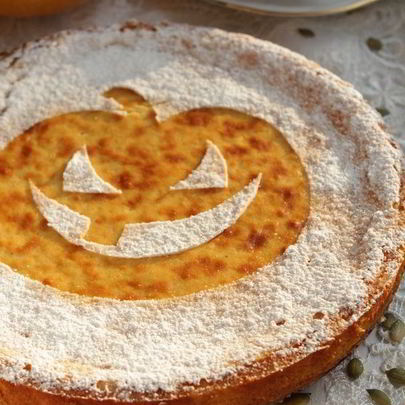 Чизкейк Веселая тыква с рикоттой и белым шоколадом