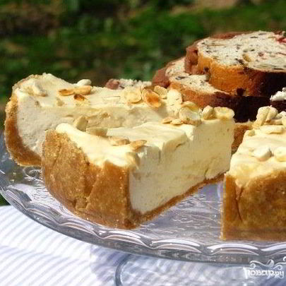 Карамельный чизкейк без выпечки