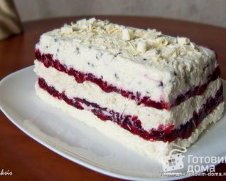 Холодный чизкейк с вишней