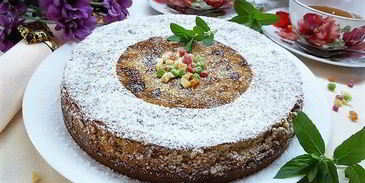 лимонный чизкейк с марципаном и маком