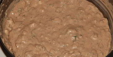 печеночный чизкейк с орехами и грибами