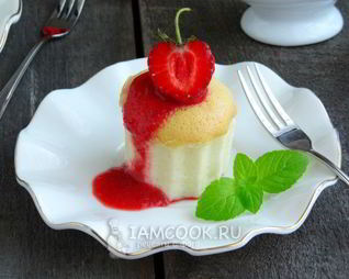 Порционный ванильный чизкейк