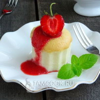 Порционный ванильный чизкейк