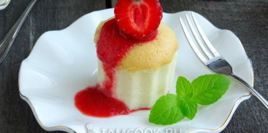 Рецепт порционного ванильного чизкейка