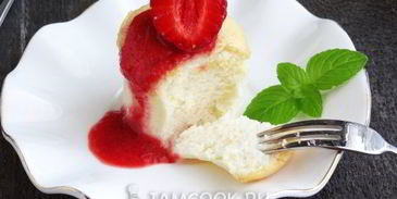 порционный ванильный чизкейк