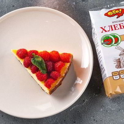 Простой чизкейк на основе из хлебцев