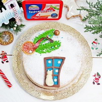 Пряный рождественский чизкейк