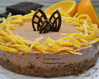 Шоколадно-апельсиновый чизкейк