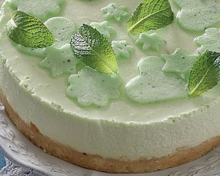 Творожный чизкейк с зеленым чаем