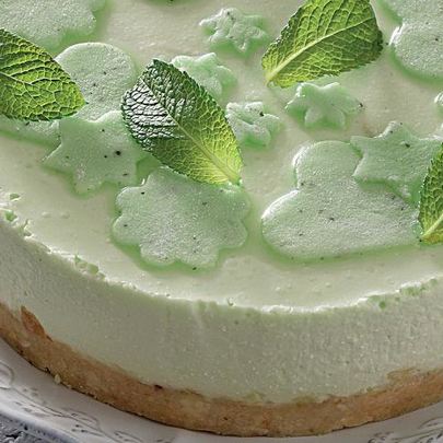 Творожный чизкейк с зеленым чаем