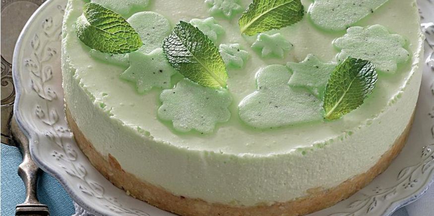 Рецепт творожного чизкейка с зеленыма чаема