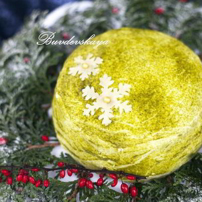 Японский чизкейк с чаем матча