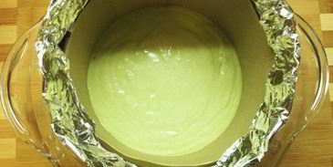 японский чизкейк с чаем матча