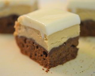 Экспрессо-брауни-чизкейк