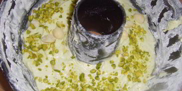 ананасный кекс с ментоловой глазурью