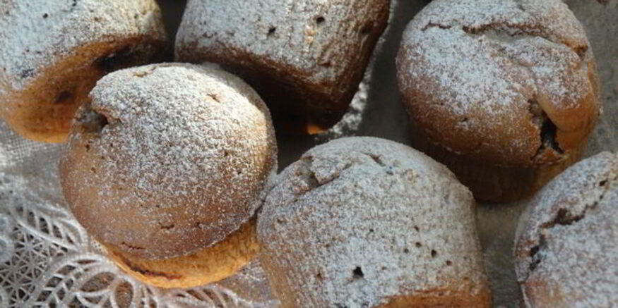 Рецепт чайных кексов с клюквой