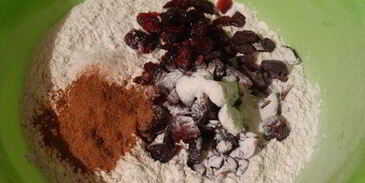 чайные кексы с клюквой