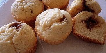 капкейки с шоколадно-ореховой пастой